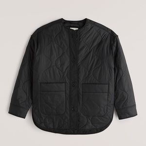 Abercrombie Quilted Liner Jacket in Black